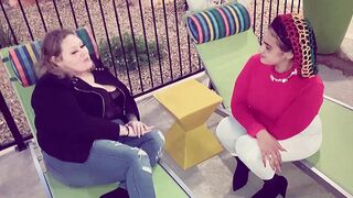 Horny Lesbian business partners exchange ideas in the bed!