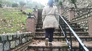 Outdoor Sex in the forest with hot girl