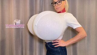 Measuring my huge breast expansion, from 55 inch to 70 inch!