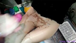 Cum on pantyhose