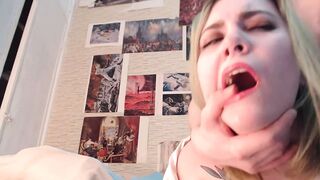 Facing the cam while he's fucking me hard in doggy