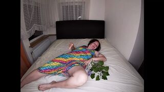 Hot Wife Found a Dildo in a Flower Bouquet