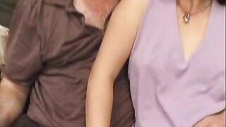 Hirsute Asian Pussy Covered with Jizz