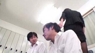 Chinese teachers meet for a fuck in the gym