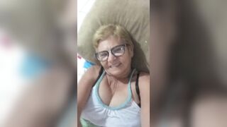 75 year old lady Olys likes to fuck and feel the cock inside her