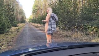 blowjob & solo in the car