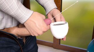 Nursing Back To Pleasure: Cup Of Coffee Filled With Cum For The MILF To Drink – Ep54