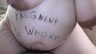 Pregnant Bbw Cheating Milf Milky Mari Covered In Dirty Body Writings Dominates Her Cuckold Hubby Until Creampie!