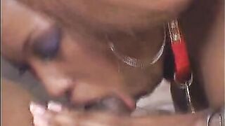 Angel Eyes Guzzles Cum