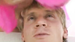 Big Boobed Latina Gets a Mouthful