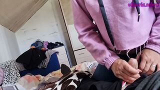 hot morning sex with talk and creampie