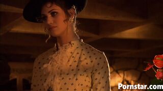 Sexy Brunette Natural Tits Girl Jezebelle Bond In A Corset