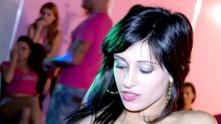 Horny babe likes to be pictured in public sex with stranger