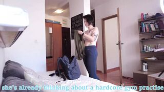 She was going to work out, so I gave her a protein shake