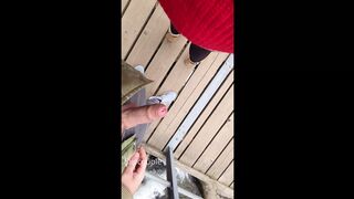 10 Day Cum Challenge - risky public fuck at waterfall – Day 3