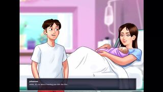 Summertime saga - Jenny had her baby ... Johannes fucked Odette on the bike ... Johannes fucked Roxxy