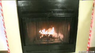 Santas Little Helper Gets Milked Dry