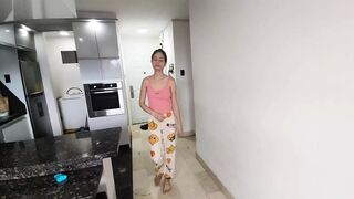 stepfather fills his stepdaughter's pussy with cum