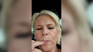 Rubbing Pussy To Orgasm In Car