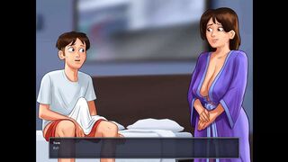 Summertime Saga: Stepmom Caught Her Stepson Masturbating On Her Underwear - Ep38