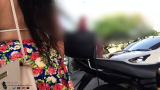 Showing my Plugged Ass and pissing on a public beach