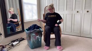 V182 SFW: Dig through the hamper and find some clean panties by smelly her dirty laundry Fishy and shitty smells