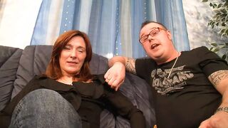 Horny wives rent their pussies for threesome sex -3