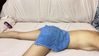 massage turned into pussy masturbation, my pussy orgasm