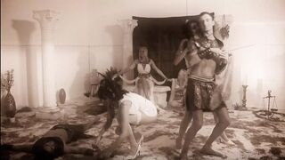 Roman soldier studs get to fuck a group of lusty half naked whores