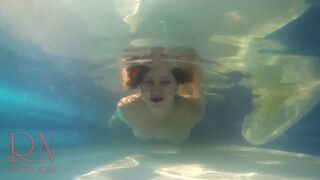 Underwater pussy show. Mermaid fingering masturbation 2