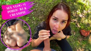 Sex Vlog #1 Public BJ and Creampie – KleoModel