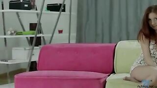 19 yr old redhead makes her pussy cream