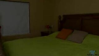 Busty redhead rammed by young stud