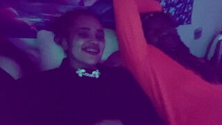 Interracial threesome with gothic white Bbw & sexy redhead