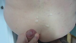 Blowjob and then she gets cock in her pussy and cum on her ass