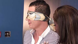 HOTTIE SUCKS A CHUNKY COCK THEN GETS A HARD FUCK BEND OVER