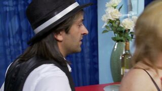 Busty whore gets fucked in front of two sluts