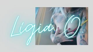 Ligia have fun and fuck her dildo a LOT