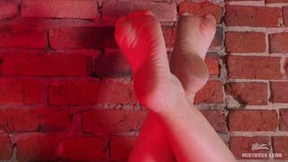Mistress' Barefoot and Dirty Soles Teasing