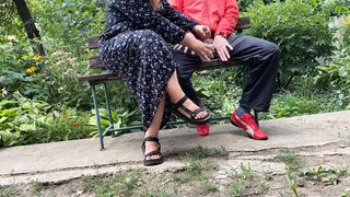 Cuckold Hubby's Curvy Wife Gets Cum Outdoors