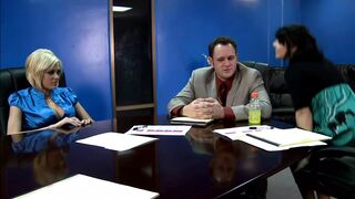 Jenny Hendrix And Beverly Hills Both Swallow Cum After This