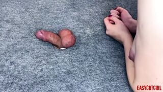 I bite my boyfriend's balls very hard