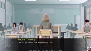 Public Sex Life - Teacher is masturbating in class