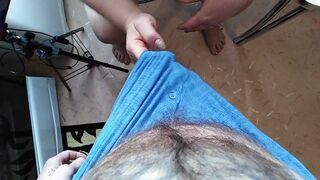 a bbw has a mouthful of cum after a blowjob 1