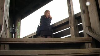 Der Aussichtsturm Milf macht es sich Outdoor