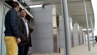 Curvy brunette with big tits loves to fuck hard in threesome