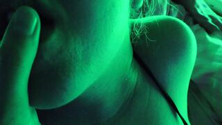 Fucked and creampied pussy of pregnant teen after rave party