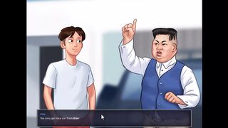 Summertime saga - sucking on jenny's boobs