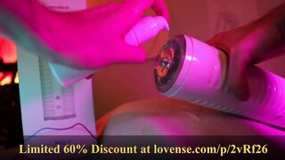 Karryn's Prison x Lovense - Hentai Game - Vibrating toy in rough anal prison gangbang