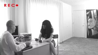 Black babe Nyomi Banxxx Gets Her Pussy Pounded by a White